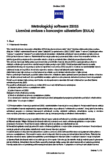 Zobraziť ukážku obrázka Metrologický software ZEISS (EULA)