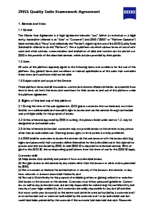 Zobraziť ukážku obrázka ZEISS Quality Suite Framework Agreement