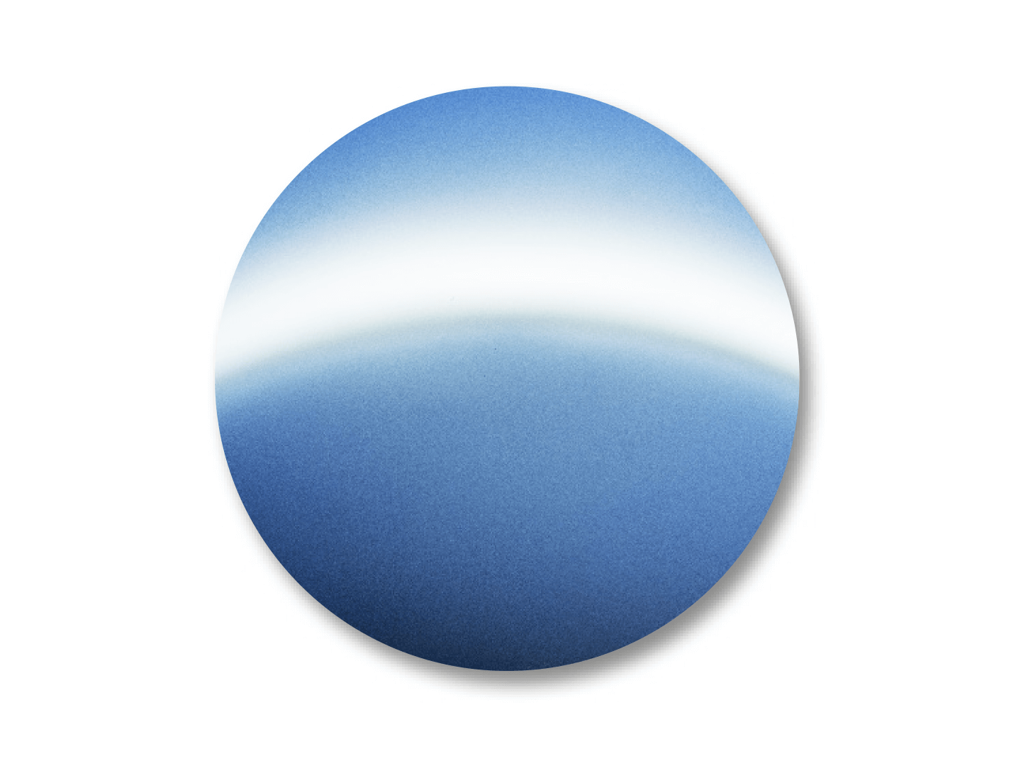 Farebný príklad výrazne modrého odtieňa DuraVision Mirror Strong Blue. 