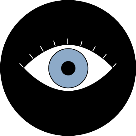 Ilustrácia oka. 