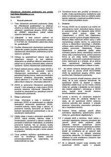 Zobraziť ukážku obrázka Všeobecné obchodné podmienky