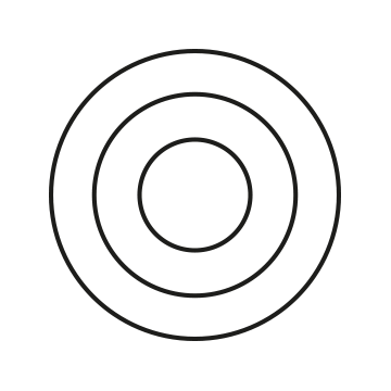 Ikona zobrazujúca tri kruhy.